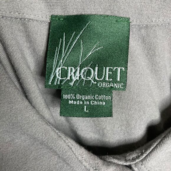 Criquet Organic, Cotton Top Shelf Range Collared Youth Polo, Color Gray Neutral - Picture 4 of 7